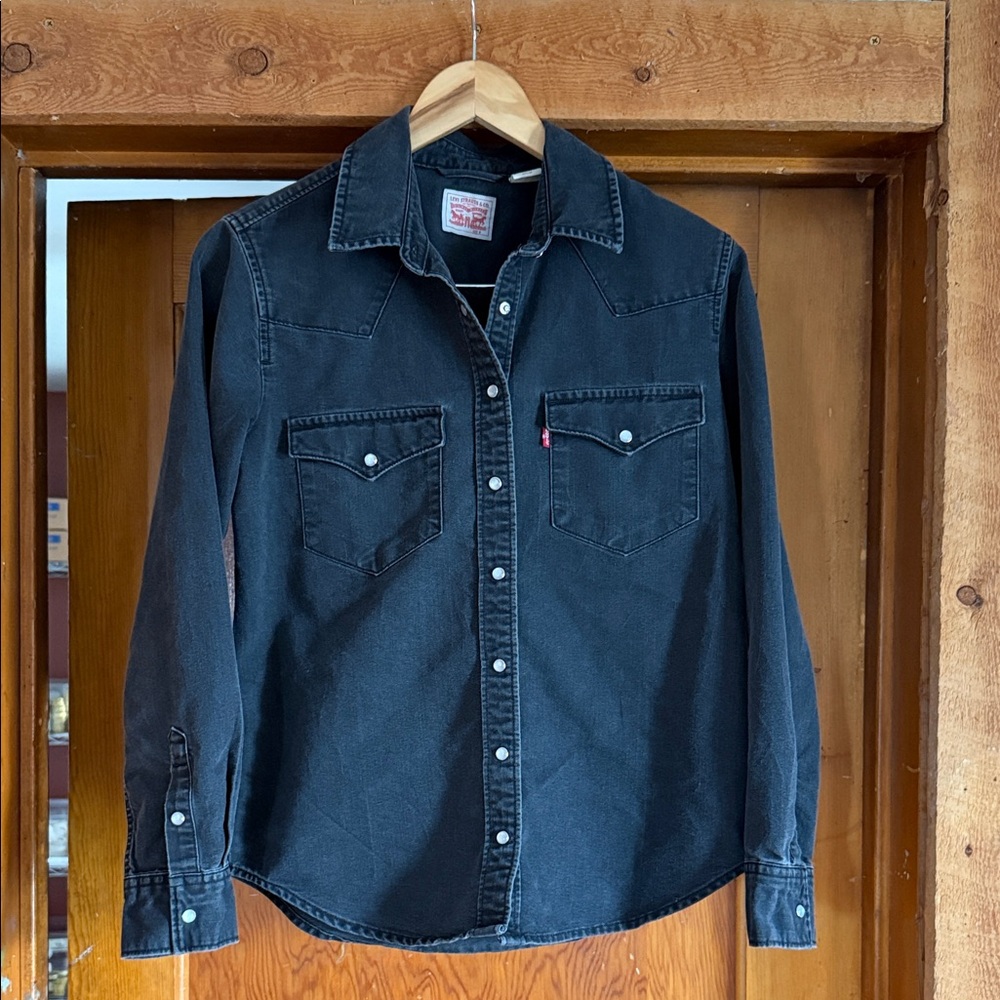 Levi’s Black Denim Button-Up Shirt